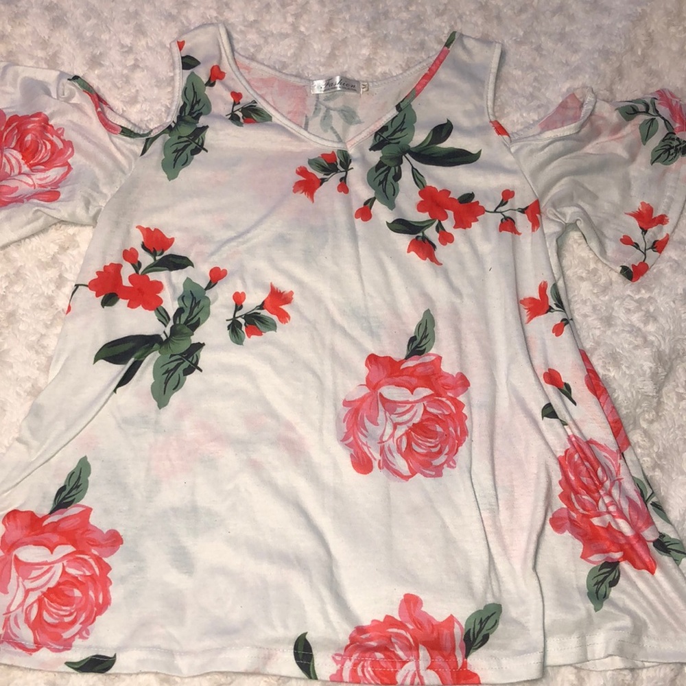 Floral Off shoulder Shirt